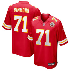 Kansas City Chiefs Nike Josh Simmons Team Game Jersey