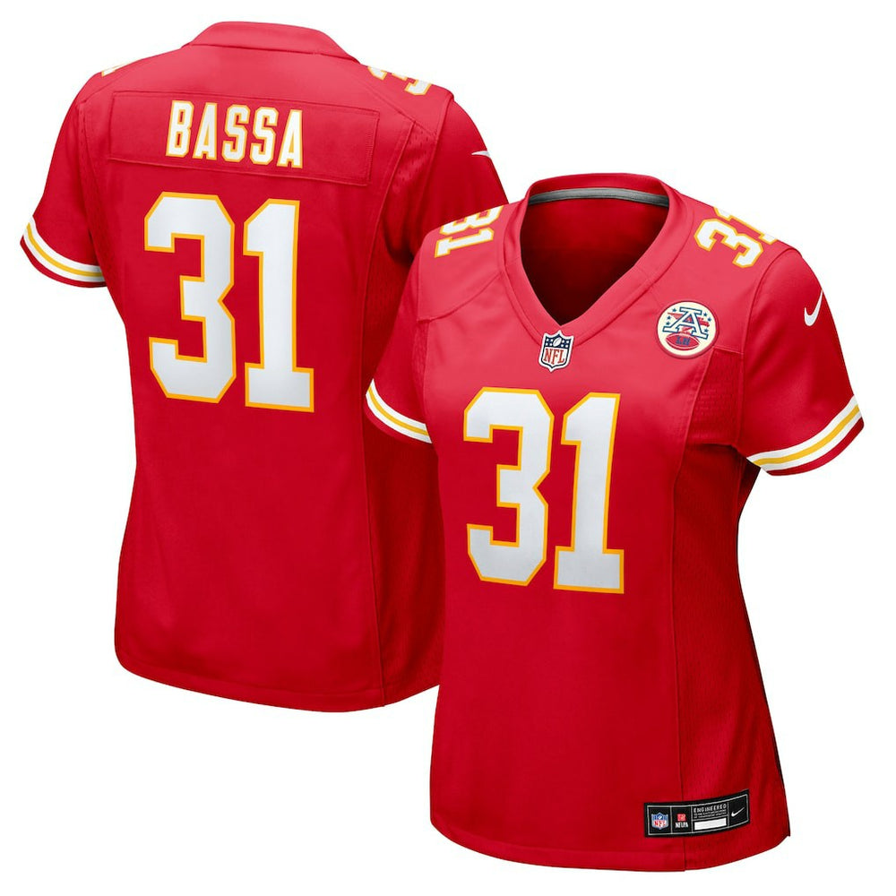 Kansas City Chiefs Nike Jeffrey Bassa Women's Team Game Jersey