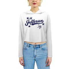 Minnesota Vikings Justin Jefferson Majestic Threads Women's Glitter Wordmark Hoodie