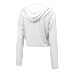 Las Vegas Raiders Maxx Crosby Majestic Threads Women's Glitter Wordmark Hoodie