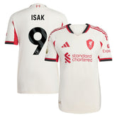 Alexander Isak Liverpool 2025/26 Away Player Jersey White - Adidas