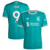 Alexander Isak Liverpool 2025/26 Third Replica Player Jersey Green - Adidas