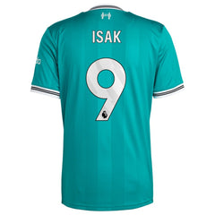 Alexander Isak Liverpool 2025/26 Third Replica Player Jersey Green - Adidas