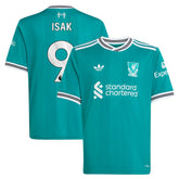 Alexander Isak Liverpool Youth 2025/26 Third Replica Player Jersey Green - Adidas
