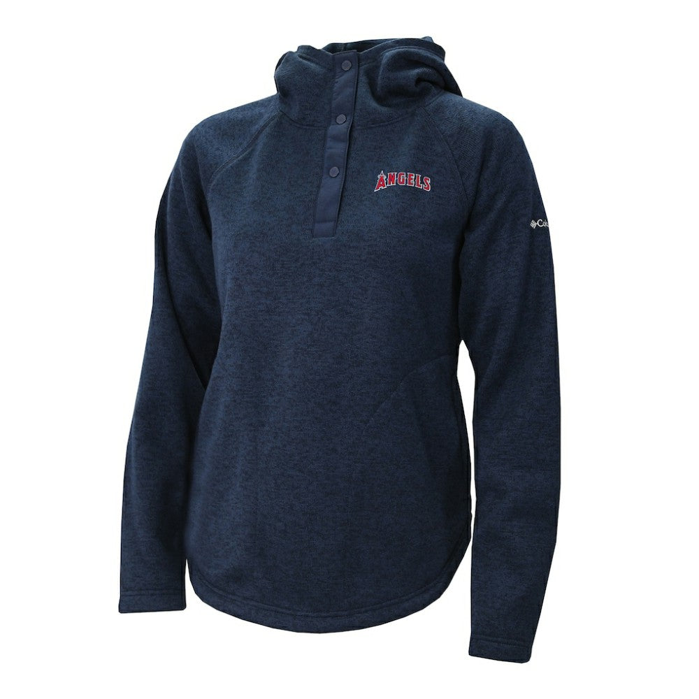 Los Angeles Angels Columbia Women's Half-Snap Pullover Hoodie | MLB New