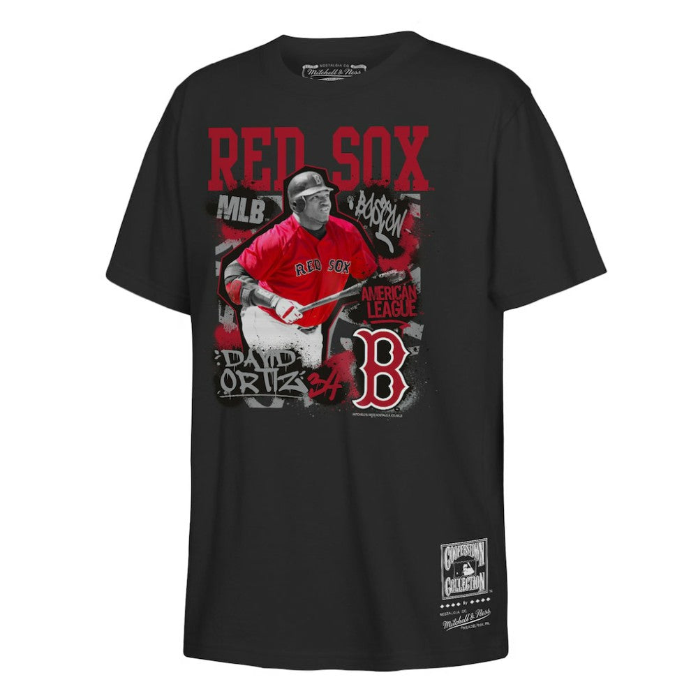 David Ortiz Boston Red Sox Mitchell & Ness Youth Cooperstown Star Moment T-Shirt | MLB Sale
