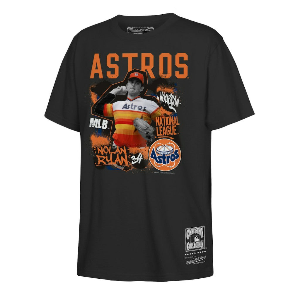 Nolan Ryan Houston Astros Mitchell & Ness Youth Cooperstown Star Moment T-Shirt | MLB Discount