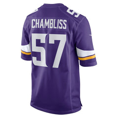 Minnesota Vikings Nike Chaz Chambliss Team Game Jersey