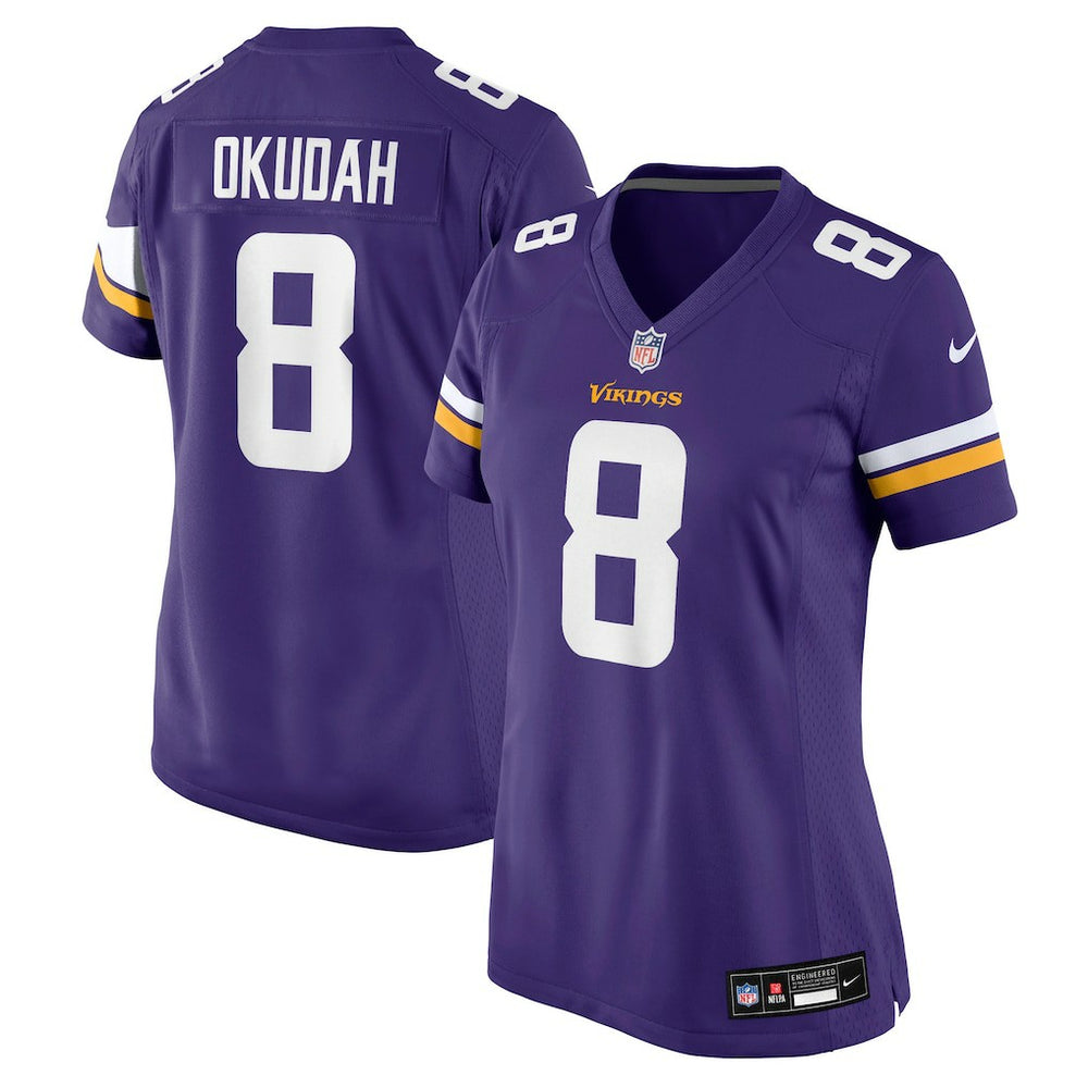 Minnesota Vikings Nike Jeff Okudah Women's Team Game Jersey