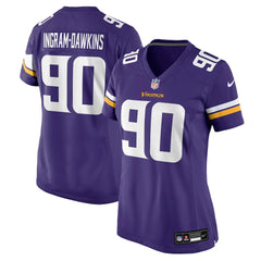 Minnesota Vikings Nike Tyrion Ingram-Dawkins Women's Team Game Jersey