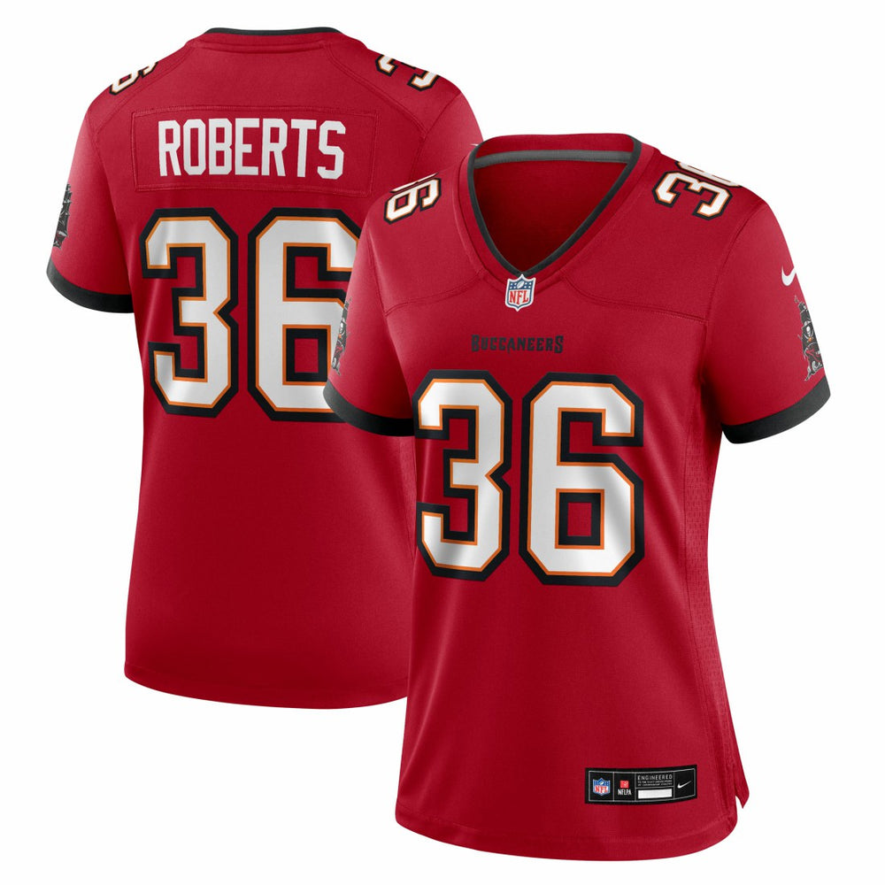 JJ Roberts Tampa Bay Buccaneers Women's Team Game Jersey - Red