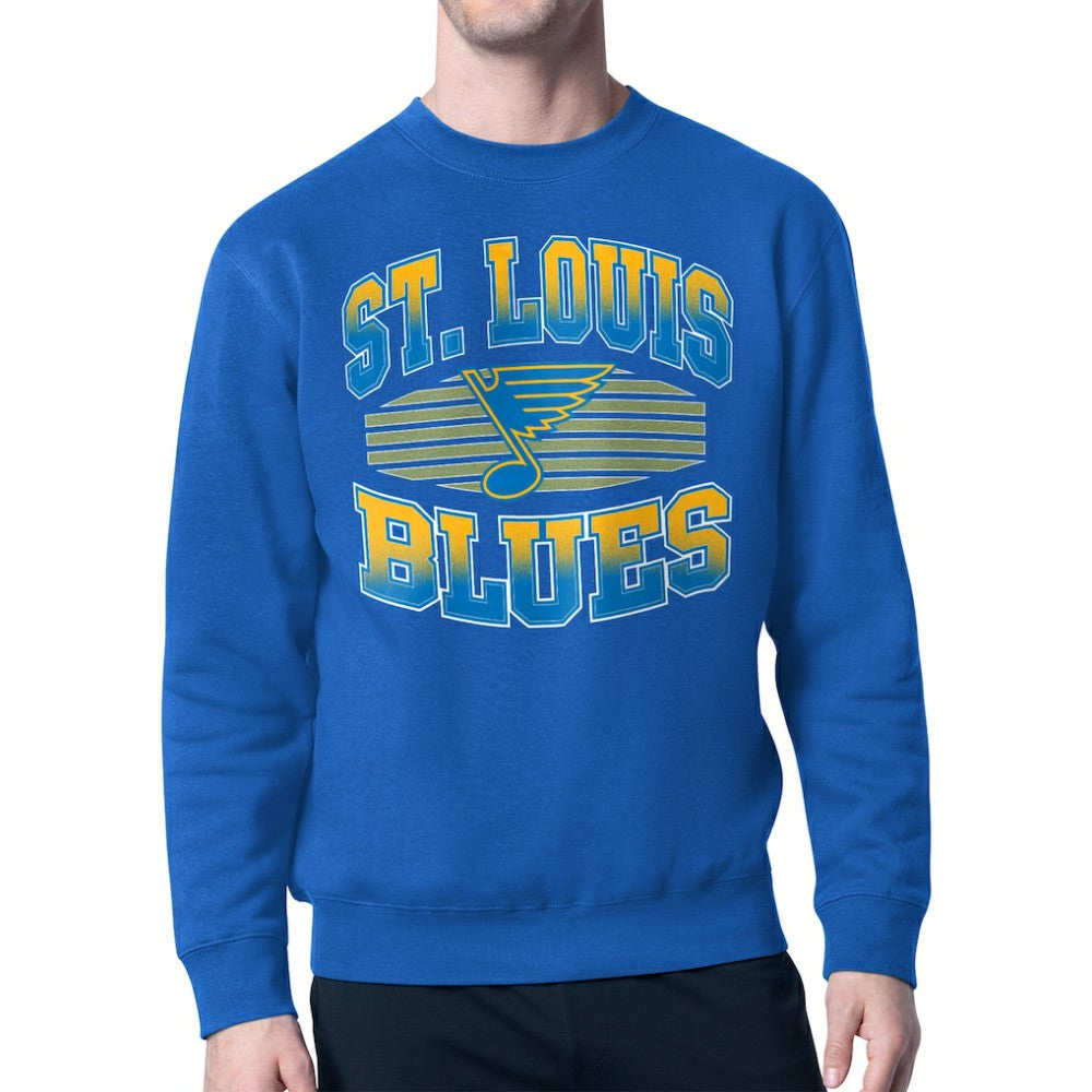 St. Louis Blues Starter Team Grit Graphic Fleece Pullover Sweatshirt Online