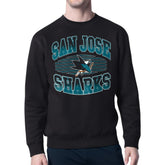 San Jose Sharks Starter Team Grit Graphic Fleece Pullover Sweatshirt Discount