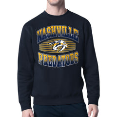 Nashville Predators Starter Team Grit Graphic Fleece Pullover Sweatshirt Discount