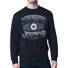 Winnipeg Jets Starter Team Grit Graphic Fleece Pullover Sweatshirt Discount