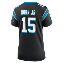 Jimmy Horn Jr Carolina Panthers Women's Team Game Jersey - Black