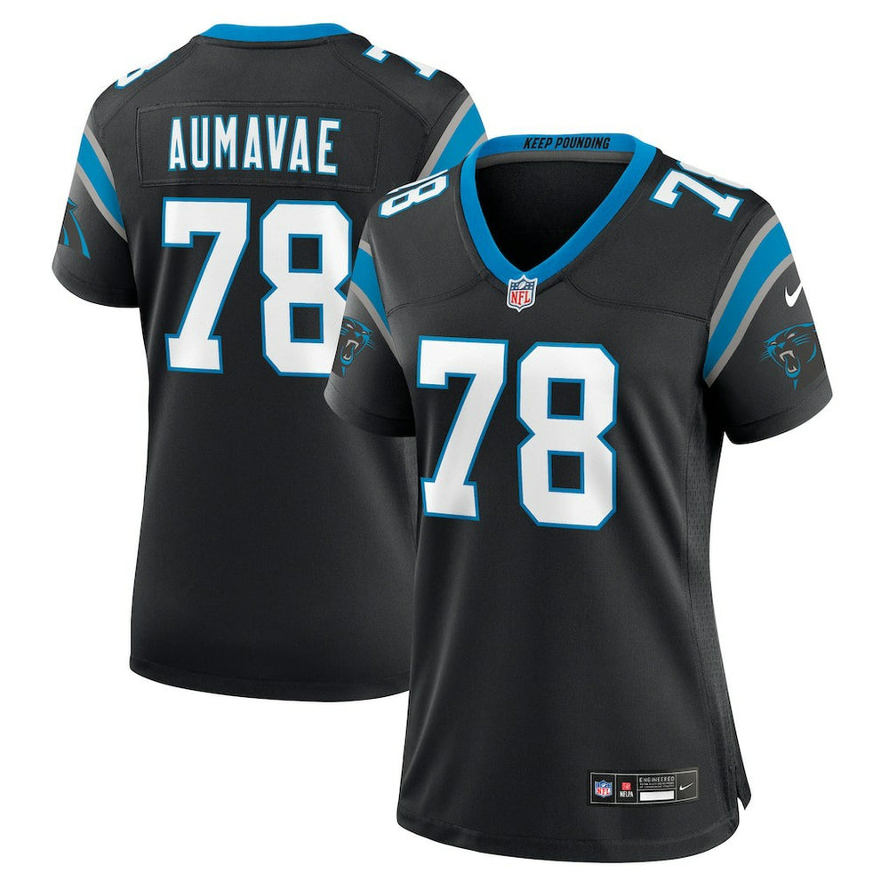 Carolina Panthers Nike Popo Aumavae Women's Team Game Jersey