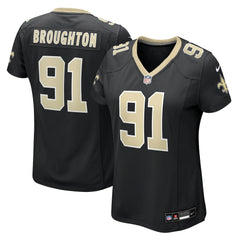 New Orleans Saints Nike Vernon Broughton Women's Team Game Jersey
