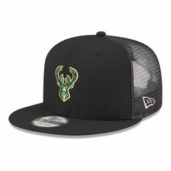 Milwaukee Bucks Core Logo Meshback 9FIFTY Snapback Hat On Sale