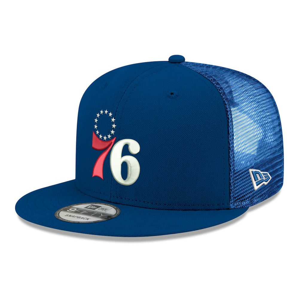 Philadelphia 76ers Core Logo Meshback 9FIFTY Snapback Hat Discount