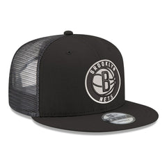 Brooklyn Nets Core Logo Meshback 9FIFTY Snapback Hat On Sale