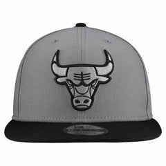 Chicago Bulls Core Logo Storm Gray Two-Tone 9FIFTY Snapback Hat On Sale
