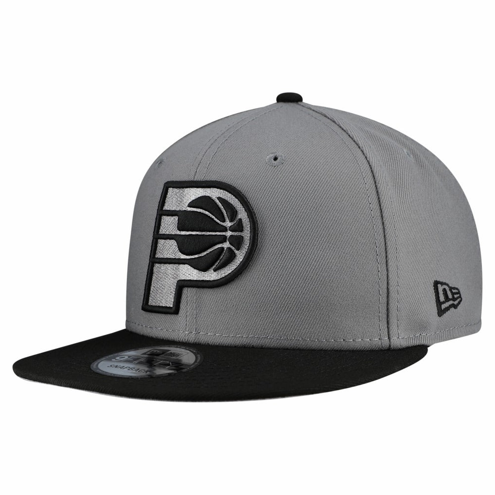 Indiana Pacers Core Logo Storm Gray Two-Tone 9FIFTY Snapback Hat Discount