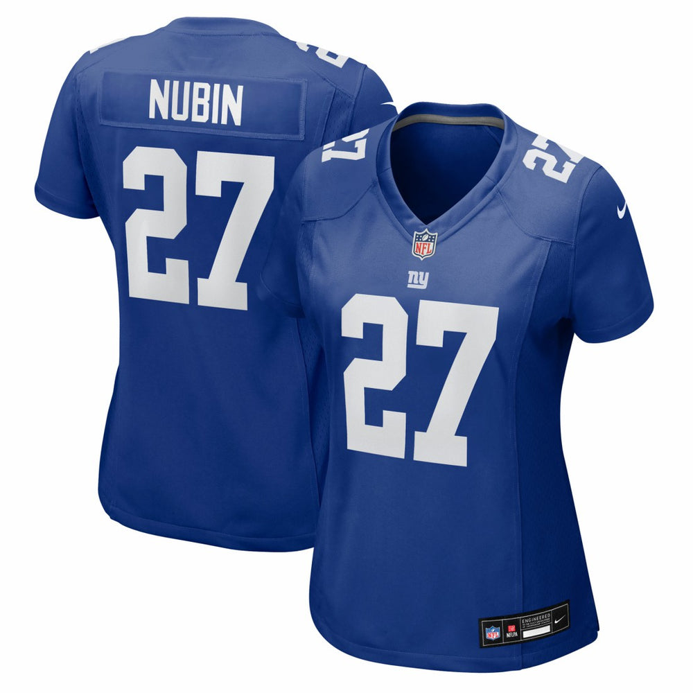 New York Giants Nike Tyler Nubin Women's Team Game Jersey
