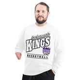 Sacramento Kings G-III Sports by Carl Banks Adaptive Headliner Fleece Crewneck Sweatshirt Discount