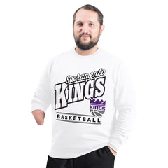 Sacramento Kings G-III Sports by Carl Banks Adaptive Headliner Fleece Crewneck Sweatshirt Discount