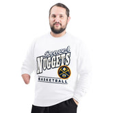Denver Nuggets G-III Sports by Carl Banks Adaptive Headliner Fleece Crewneck Sweatshirt sale Discount