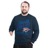 Oklahoma City Thunder G-III Sports by Carl Banks Adaptive Headliner Fleece Crewneck Sweatshirt Outlet