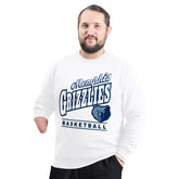 Memphis Grizzlies G-III Sports by Carl Banks Adaptive Headliner Fleece Crewneck Sweatshirt On Sale