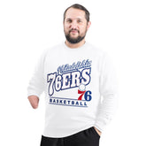 Philadelphia 76ers G-III Sports by Carl Banks Adaptive Headliner Fleece Crewneck Sweatshirt For Sale