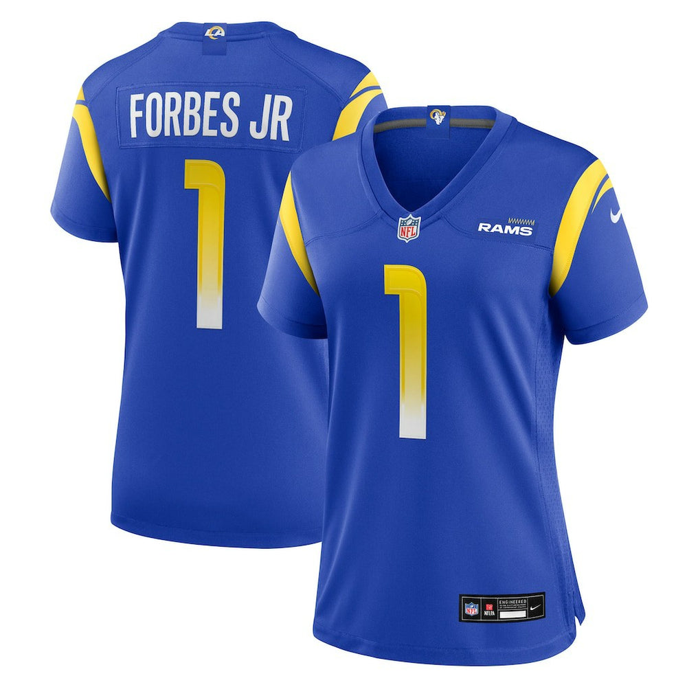Los Angeles Rams Nike Emmanuel Forbes Jr. Women's Team Game Jersey
