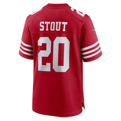 San Francisco 49ers Nike Upton Stout Team Game Jersey