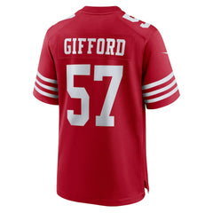 San Francisco 49ers Nike Luke Gifford Team Game Jersey
