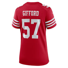 San Francisco 49ers Nike Luke Gifford Women's Team Game Jersey