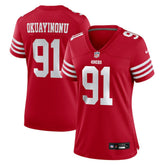 San Francisco 49ers Nike Sam Okuayinonu Women's Team Game Jersey
