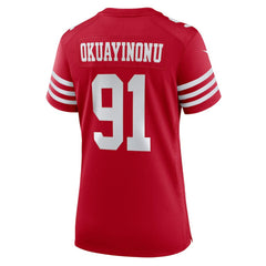 San Francisco 49ers Nike Sam Okuayinonu Women's Team Game Jersey