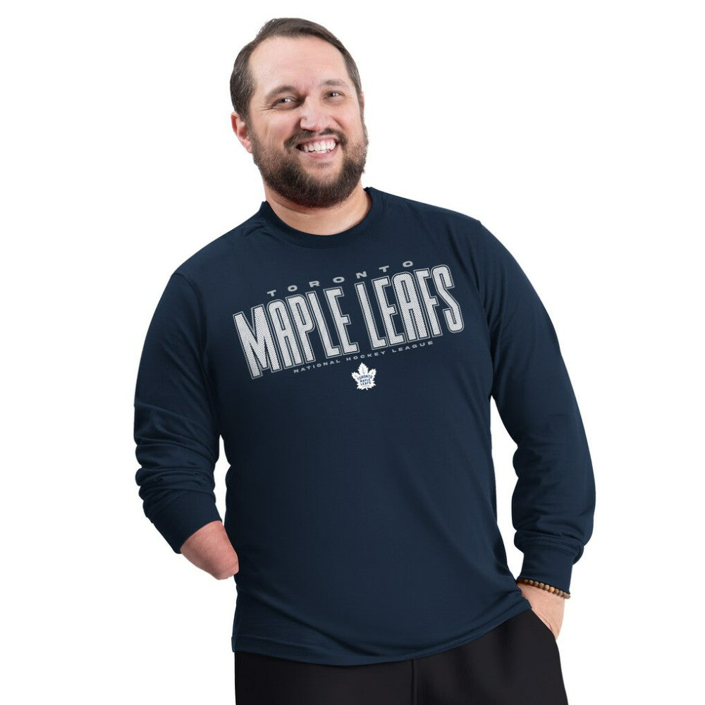 Toronto Maple Leafs G-III Sports by Carl Banks Adaptive Mesh Effect Long Sleeve T-Shirt Discount