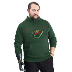 Minnesota Wild G-III Sports by Carl Banks Adaptive Classic Team Arc Fleece Hoodie Online