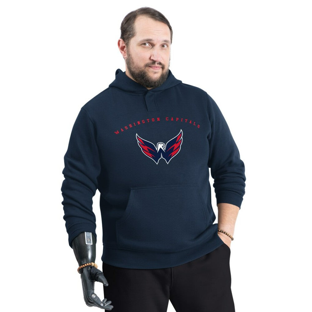 Washington Capitals G-III Sports by Carl Banks Adaptive Classic Team Arc Fleece Hoodie On Sale