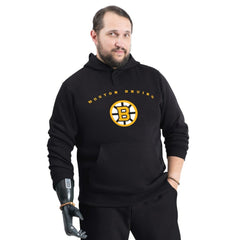 Boston Bruins G-III Sports by Carl Banks Adaptive Classic Team Arc Fleece Hoodie For Sale