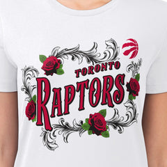 Toronto Raptors G-III 4Her by Carl Banks Women's Super-Slim Fit Lightweight Roses Crew Neck T-Shirt Outlet
