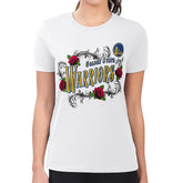 Golden State Warriors G-III 4Her by Carl Banks Women's Super-Slim Fit Lightweight Roses Crew Neck T-Shirt sale On Sale