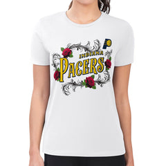 Indiana Pacers G-III 4Her by Carl Banks Women's Super-Slim Fit Lightweight Roses Crew Neck T-Shirt Outlet