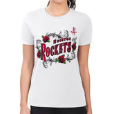 Houston Rockets G-III 4Her by Carl Banks Women's Super-Slim Fit Lightweight Roses Crew Neck T-Shirt For Sale