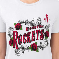 Houston Rockets G-III 4Her by Carl Banks Women's Super-Slim Fit Lightweight Roses Crew Neck T-Shirt For Sale