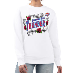 Oklahoma City Thunder G-III 4Her by Carl Banks Women's Roses Fleece Tri-Blend Sweatshirt Discount